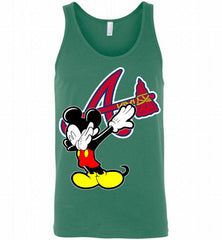Disney Mickey Mouse Dabbing Atlanta Braves Tank - zezetee