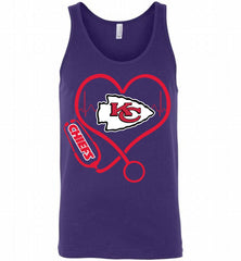 Nurse Heartbeat Kansas City Chiefs Tank - zezetee