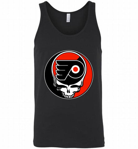 NHL TEAM PHILADELPHIA FLYERS X GRATEFUL DEAD LOGO BAND Tank - zezetee