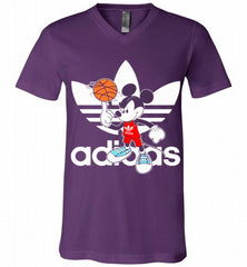 ADIDAS BASKETBALL MICKEY MOUSE DISNEY SPORTS V-Neck Shirt - zezetee