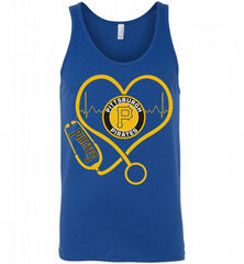 Nurse Heartbeat Pittsburgh Pirates Tank - zezetee