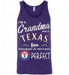 I'M A Grandma And A Texas Rangers Fans Gift Tank - zezetee