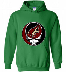 NHL TEAM ARIZONA COYOTES X GRATEFUL DEAD LOGO BAND Hoodie - zezetee