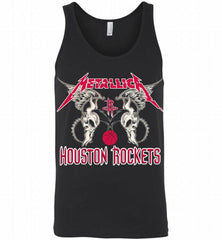 Metallica Houston Rockets Logo Tank - zezetee