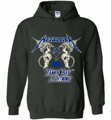 Metallica Tampa Bay Lightning Logo Hoodie - zezetee