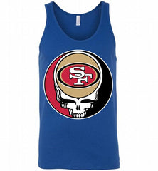 San Francisco 49ers Grateful Dead Logo Band Tank - zezetee