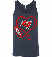 Nurse Heartbeat Tampa Bay Buccaneers Tank - zezetee
