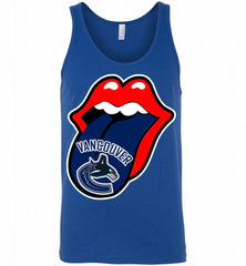 Vancouver Canucks  x The Rolling Stones Logo Tank - zezetee