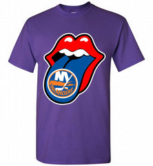 New York Islanders  x The Rolling Stones Logo Shirt - zezetee