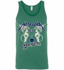 Metallica Milwaukee Brewers Logo Tank - zezetee