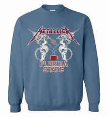 Metallica Florida State Logo Crewneck Sweatshirt - zezetee