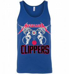 Metallica Los Angeles Clippers Logo Tank - zezetee