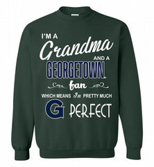 I'M A Grandma And A Georgetown Hoyas Fan Crewneck Sweatshirt - zezetee