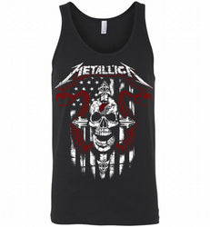 Metallica Snake Skull Portland Trail Blazers Logo Tank