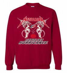 Metallica Carolina Hurricanes Logo Crewneck Sweatshirt - zezetee