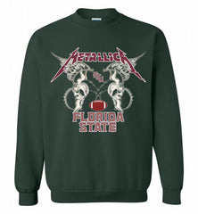 Metallica Florida State Logo Crewneck Sweatshirt - zezetee