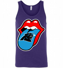 Carolina Panthers  x The Rolling Stones Logo Tank - zezetee