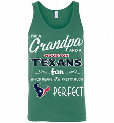 I'M A Grandpa And A Houston Texans Pretty Much Perfect Tank - zezetee