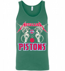 Metallica Detroit Pistons Logo Tank - zezetee
