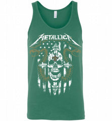 Metallica Snake Skull New Orleans Saints Logo Tank - zezetee