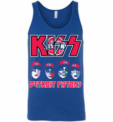 Kiss Detroit Pistons Logo Tank - zezetee