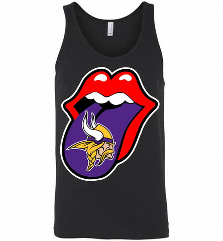 Minnesota Vikings  x The Rolling Stones Logo Tank - zezetee