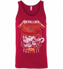 Metallica Skull Snake Chicago Bears Tank - zezetee