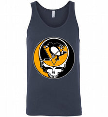 NHL TEAM PITTSBURGH PENGUINS X GRATEFUL DEAD LOGO BAND Tank - zezetee
