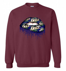 Lip Utah Jazz Crewneck Sweatshirt - zezetee