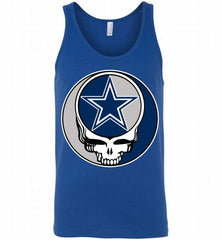 Dallas Cowboys Grateful Dead Logo Band Tank - zezetee