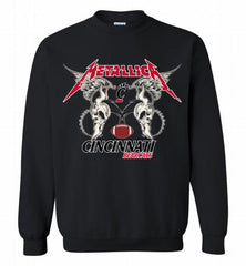 Metallica Cincinnati Bearcats Logo Crewneck Sweatshirt - zezetee