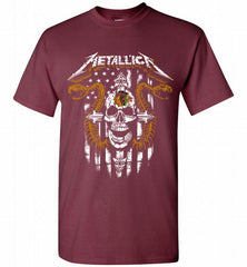 Metallica Snake Skull Chicago Blackhawks Logo Shirt - zezetee