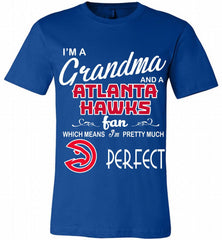 I'M A Grandma And A Atlanta Hawks Fans Perfect Canvas USA - zezetee