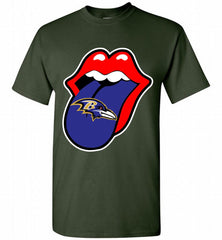 Baltimore Ravens  x The Rolling Stones Logo Shirt - zezetee