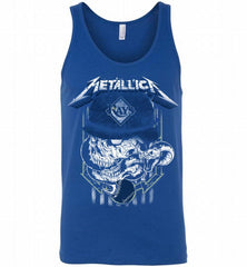 Metallica Skull Tampa Bay Rays Logo Tank - zezetee