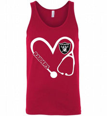 HEART 3-4 NURSE OAKLAND RAIDERS= Tank - zezetee