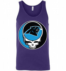 Carolina Panthers Grateful Dead Logo Band Tank - zezetee