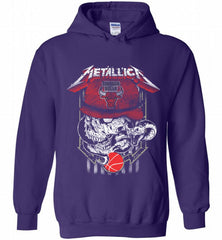 Metallica Skull Snake Chicago Bulls Hoodie - zezetee