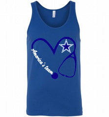 DALLAS COWBOYS NURSE LOVE AMERICA’S TEAM Tank - zezetee