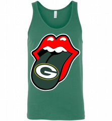 Green Bay Packers  x The Rolling Stones Logo Tank - zezetee