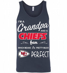 I'M A Grandpa And A Kansas City Chiefs Pretty Much Perfect Tank - zezetee