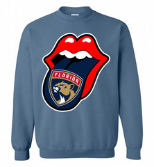 Florida Panthers  x The Rolling Stones Logo Crewneck Sweatshirt - zezetee