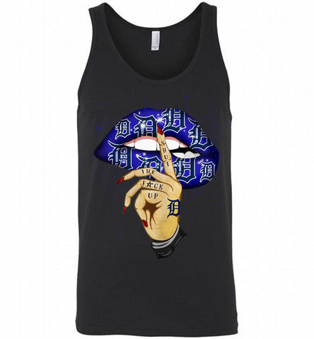 MLB Detroit Tigers Lip Shut The Fuck Up Tank - zezetee