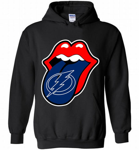 Tampa Bay Lightning  x The Rolling Stones Logo Hoodie - zezetee