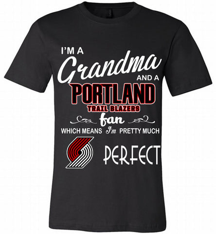 I'M A Grandma And A Portland Trail Blazers Fans Perfect Canvas USA - zezetee