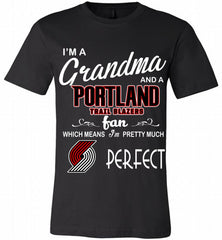 I'M A Grandma And A Portland Trail Blazers Fans Perfect Canvas USA - zezetee