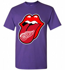 Detroit Red Wings  x The Rolling Stones Logo Shirt - zezetee