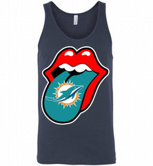 Miami Dolphins  x The Rolling Stones Logo Tank - zezetee