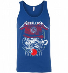 Metallica Skull Boston Red Sox Logo Tank - zezetee