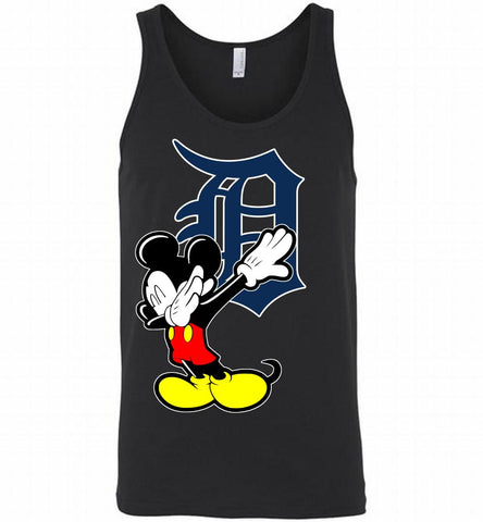 Disney Mickey Mouse Dabbing Detroit Tigers Tank - zezetee